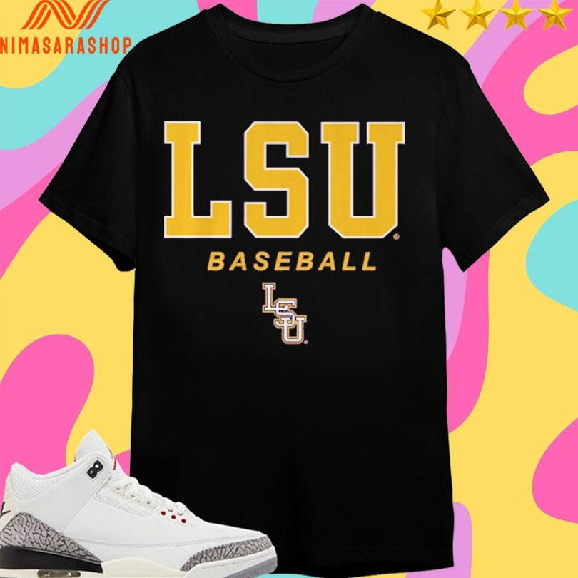 LSU Baseball Wordmark And Logo Shirts