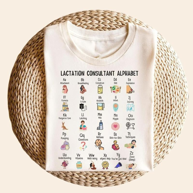 Lactation Consultant Alphabet shirt, Lactation Counselor Educator t-shirt, Lactation tech shirt, Lactation Consultant...