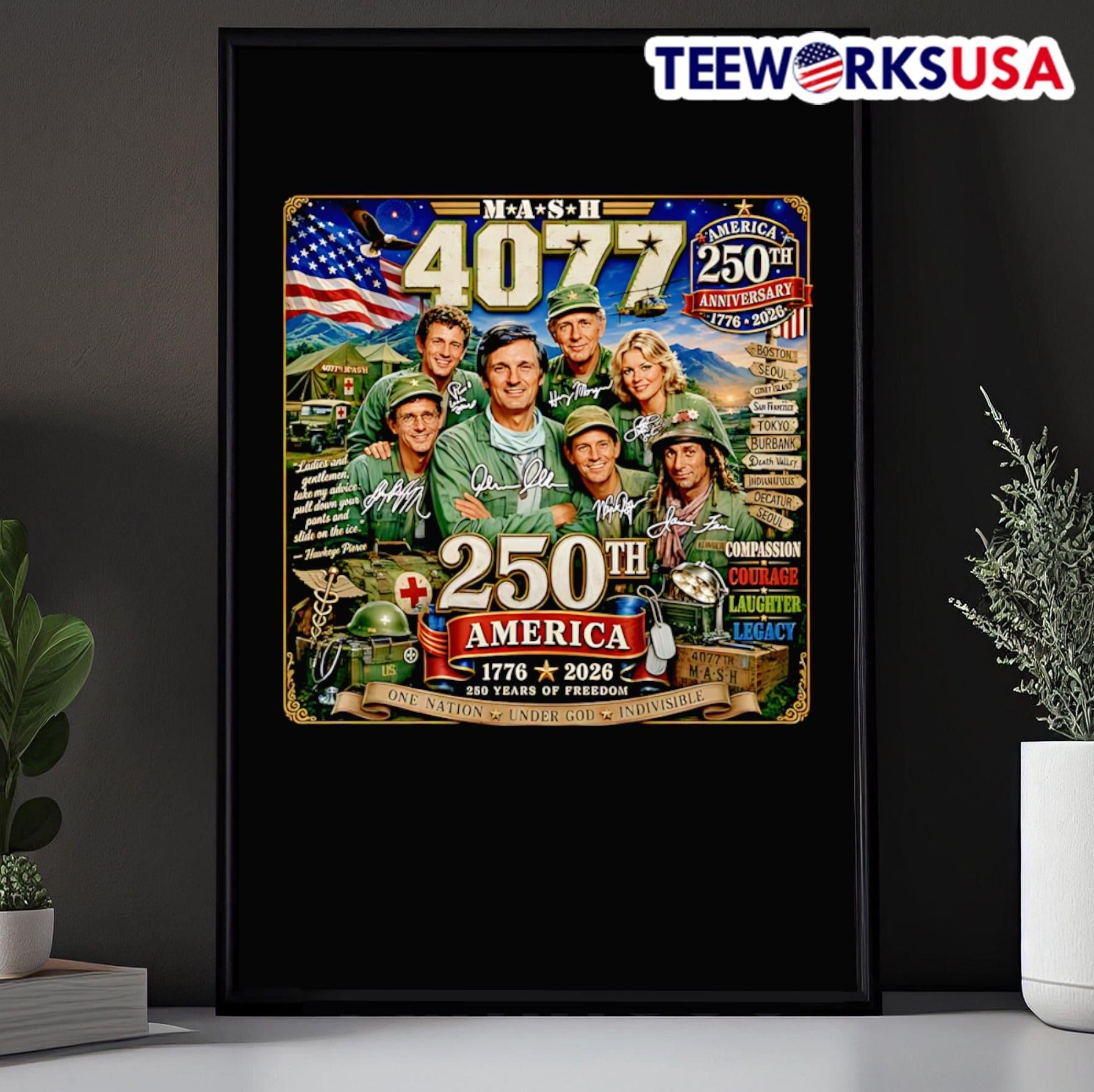 Ladies And Gentlemen Take My Advice Pull Down Your Pants And Slide On The Ice MASH 4077 America 250Th Anniversary 1776 2026 Shirt