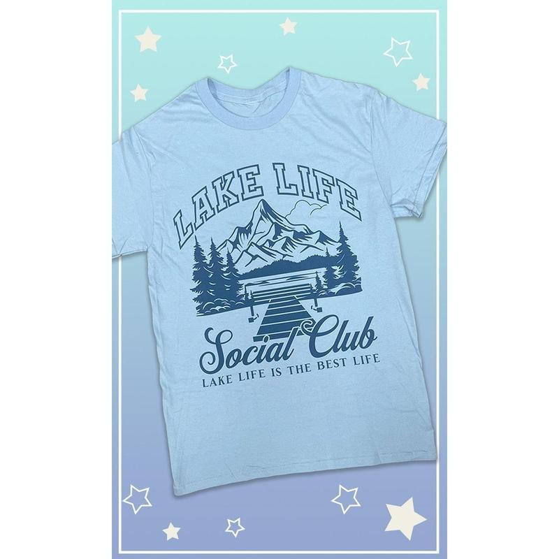 Lake Life Social Club Graphic T-Shirt Hoodie, Sweatshirt | UrbanDripWear.com