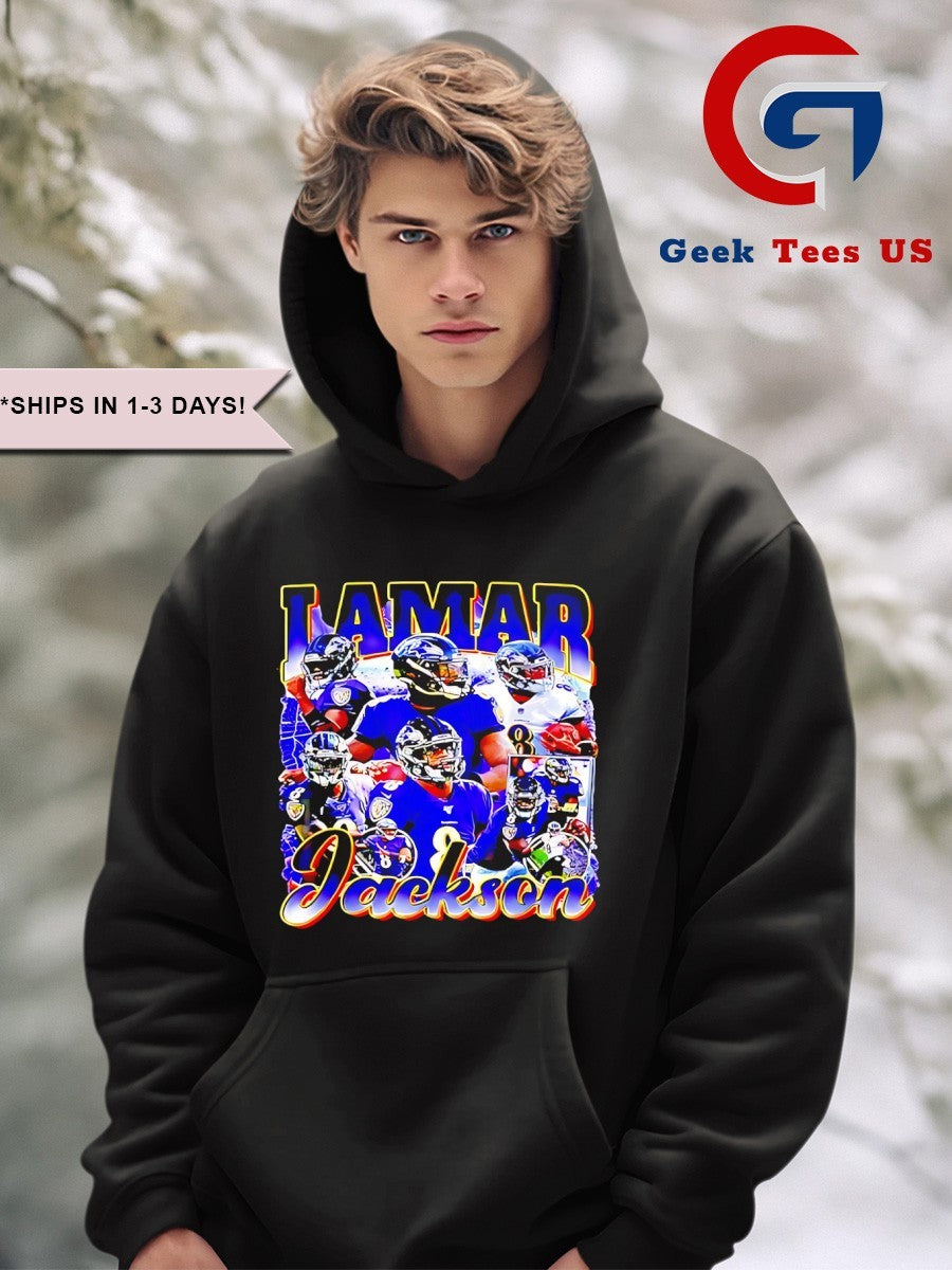 Lamar Jackson Baltimore Ravens football graphic shirt