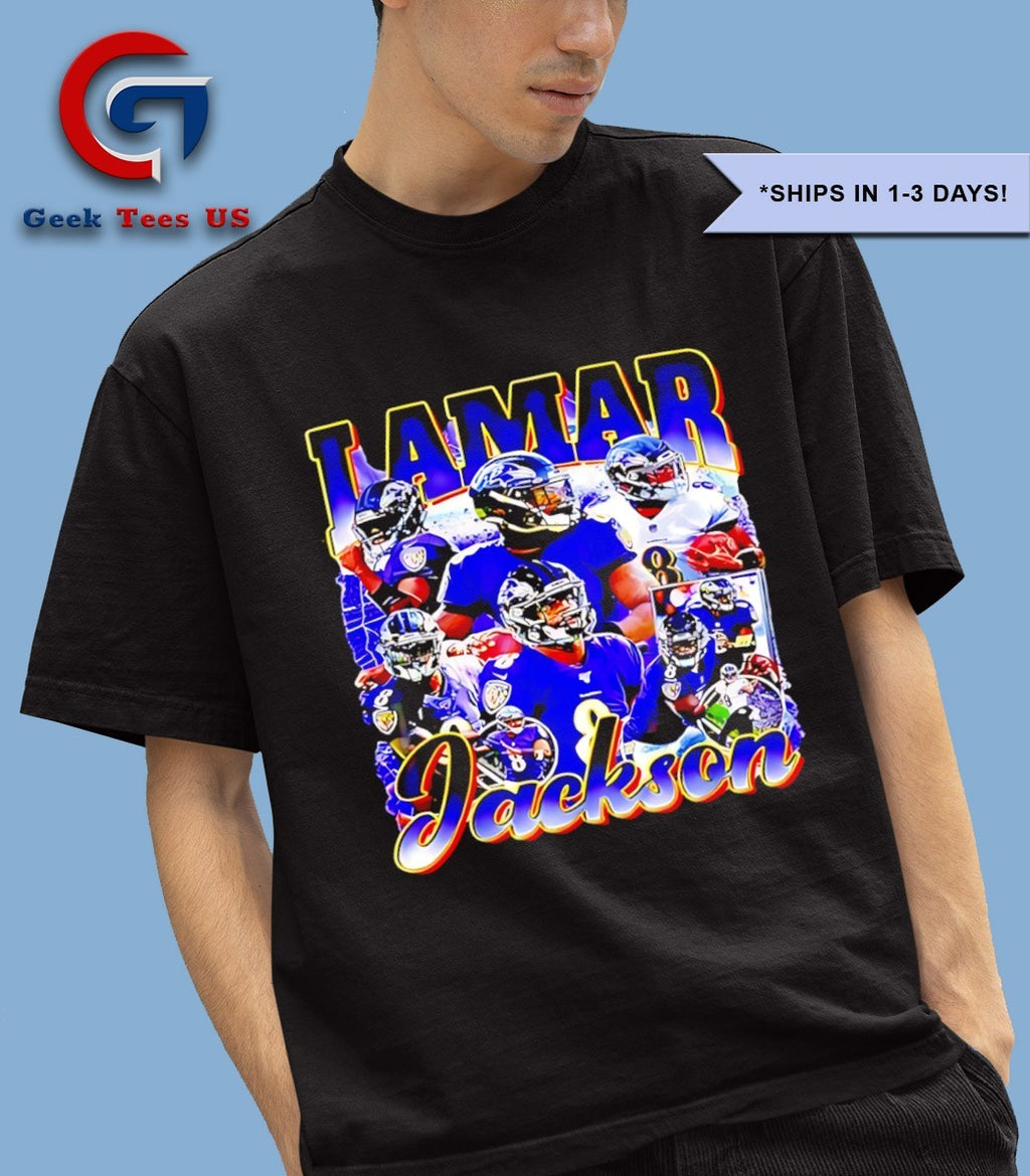Lamar Jackson Baltimore Ravens football graphic shirt