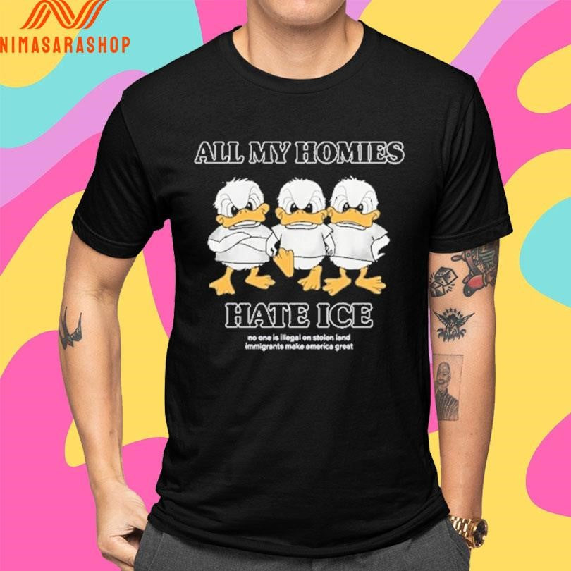 Larry Nance Jr All My Homies Hate Ice No One Is Illegal On Stolen Land Immigrants Make America Great Shirts