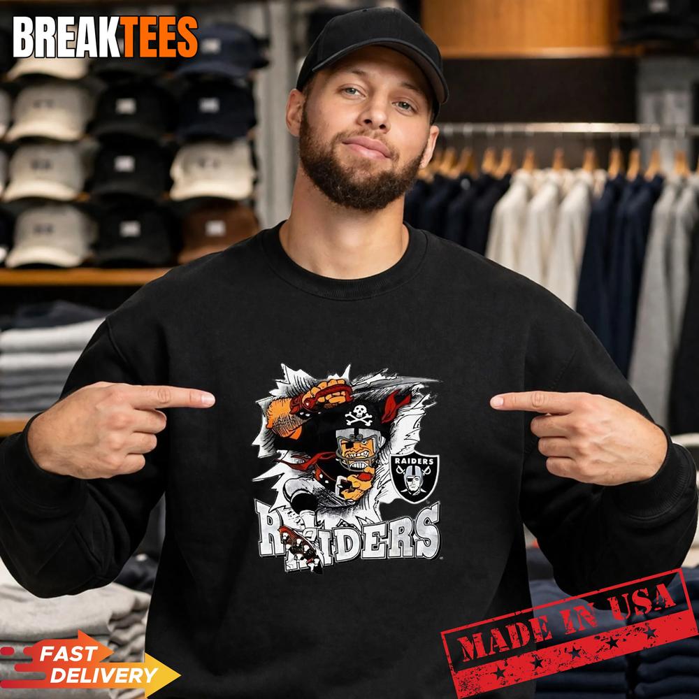 Las Vegas Raiders NFL Football 1993 mascot retro T-Shirt