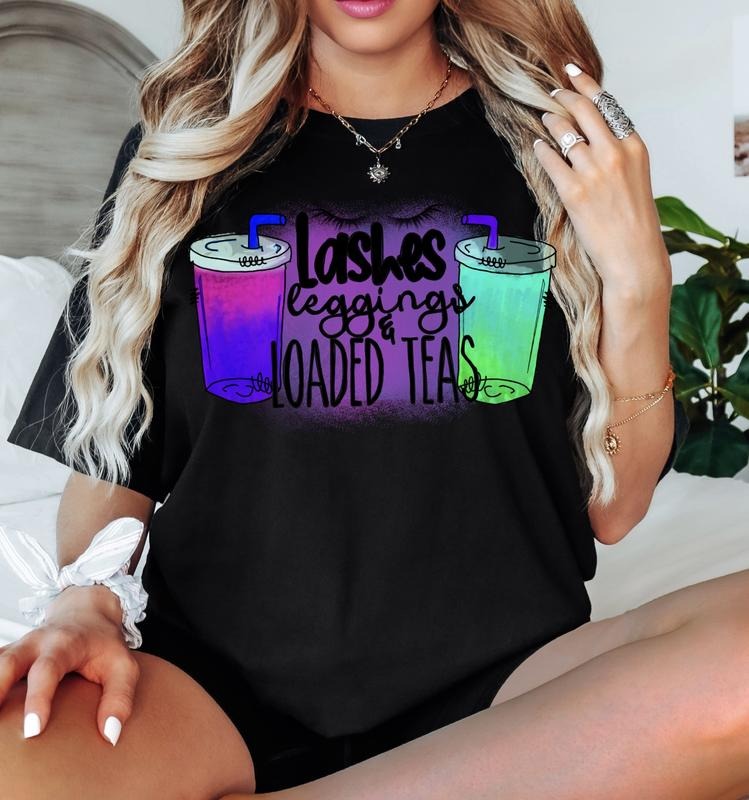 Lashes, Leggings and Loaded Teas Tshirt Casual Cotton Hoodie, Sweatshirt | UrbanDripWear.com