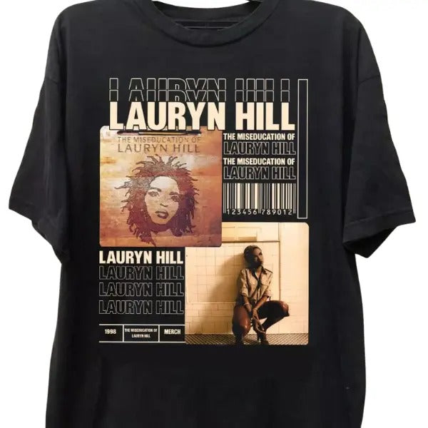 Lauryn H!ll Music For Lovers Black unisex cotton T-Shirt Hoodie, Sweatshirt | UrbanDripWear.com