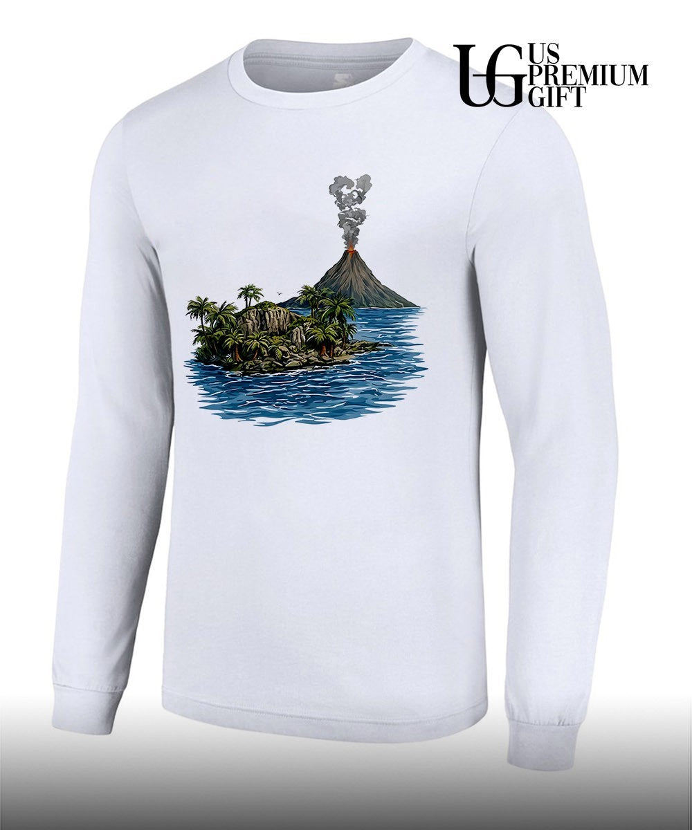Lava Flow Volcano Tropical Island shirt