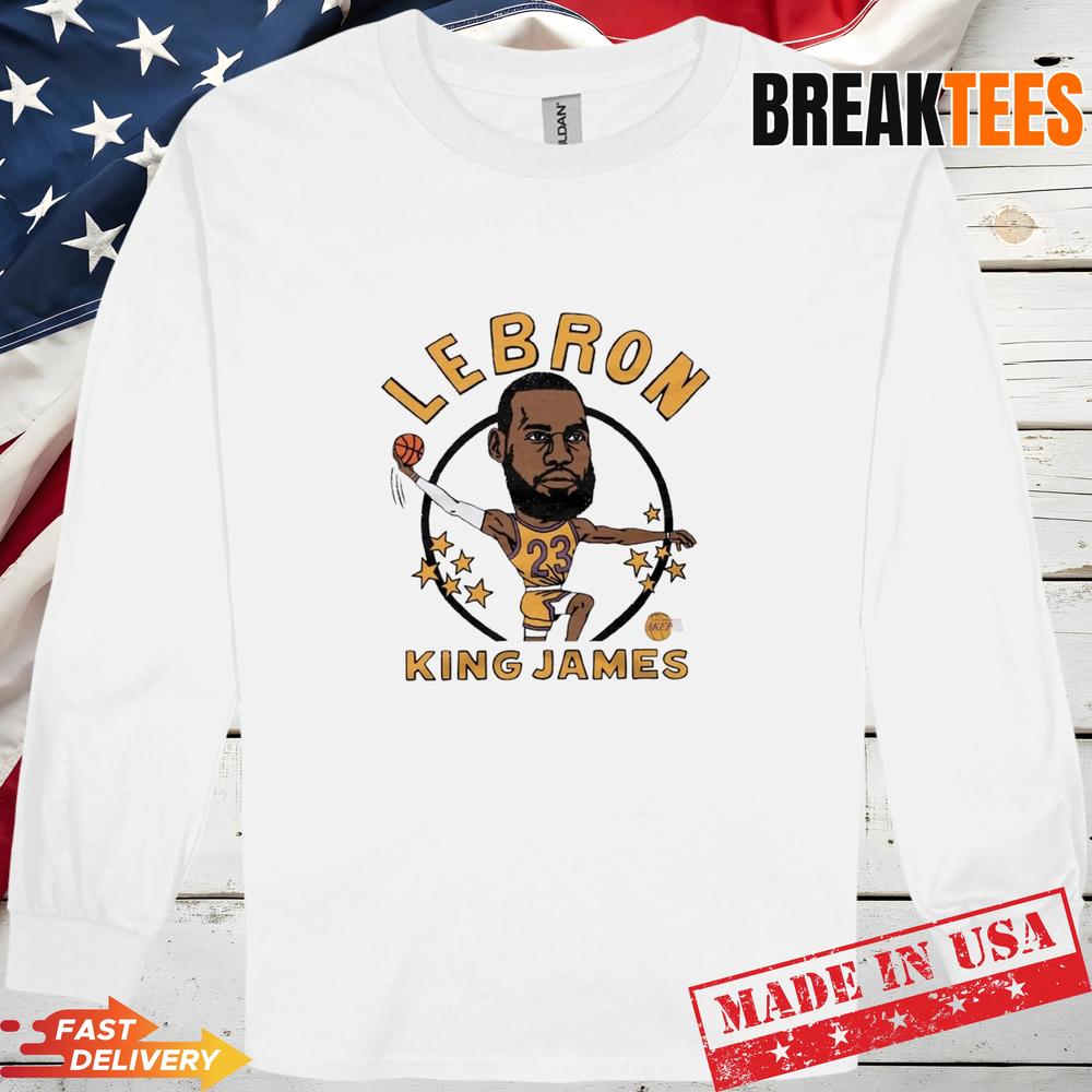 LeBron James Lakers NBA Caricature T-Shirt