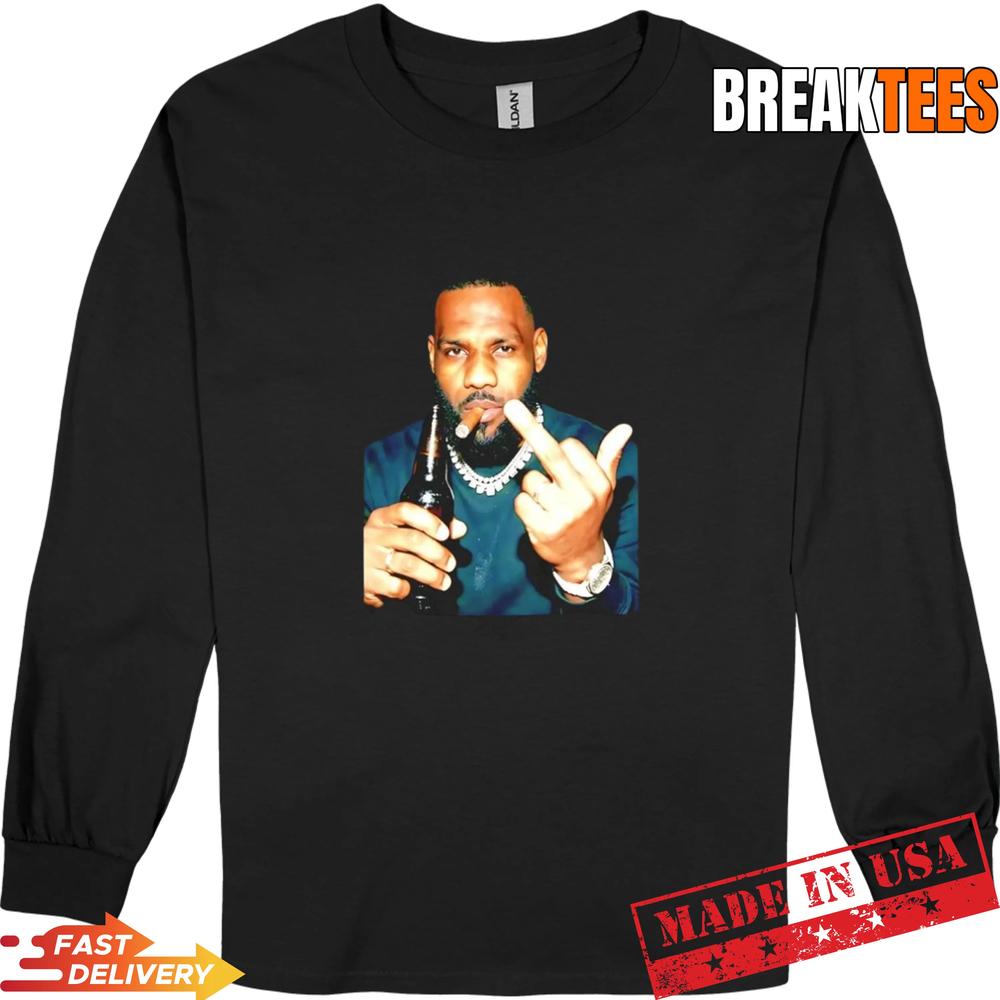 LeBron James middle finger NBA legend T-Shirt