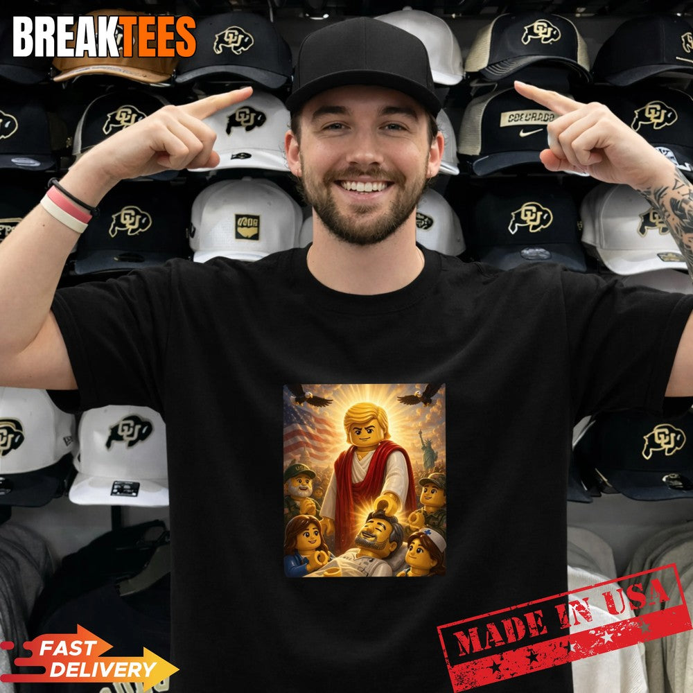 Lego Trump Jesus Parody Shirt