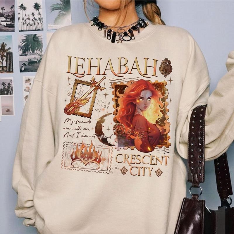 Lehabah My Friends Are With Me Sweatshirt, Crescent City Fans T-shirt, Bryce Quinlan Light It Up Hoodie, Bookish Gift ruy8b