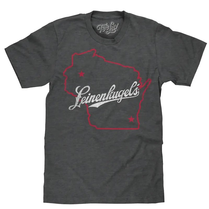 Leinenkugel's Wisconsin T-Shirt - Gray Hoodie, Sweatshirt | UrbanDripWear.com