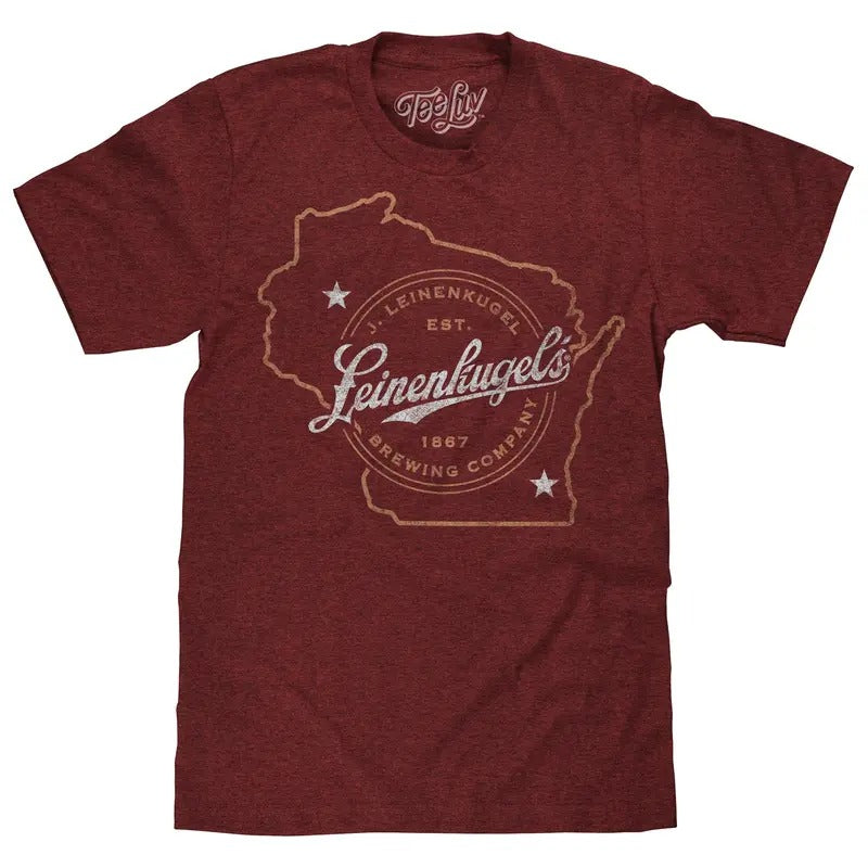 Leinenkugel's Wisconsin T-Shirt - Red Hoodie, Sweatshirt | UrbanDripWear.com