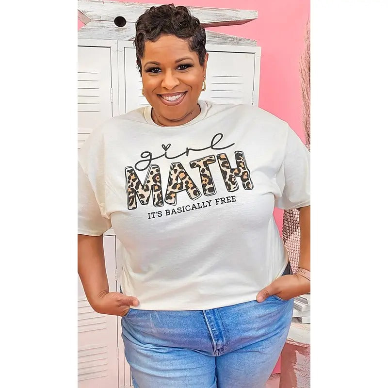 Leopard Girl Math Graphic Shirt Hoodie, Sweatshirt | UrbanDripWear.com
