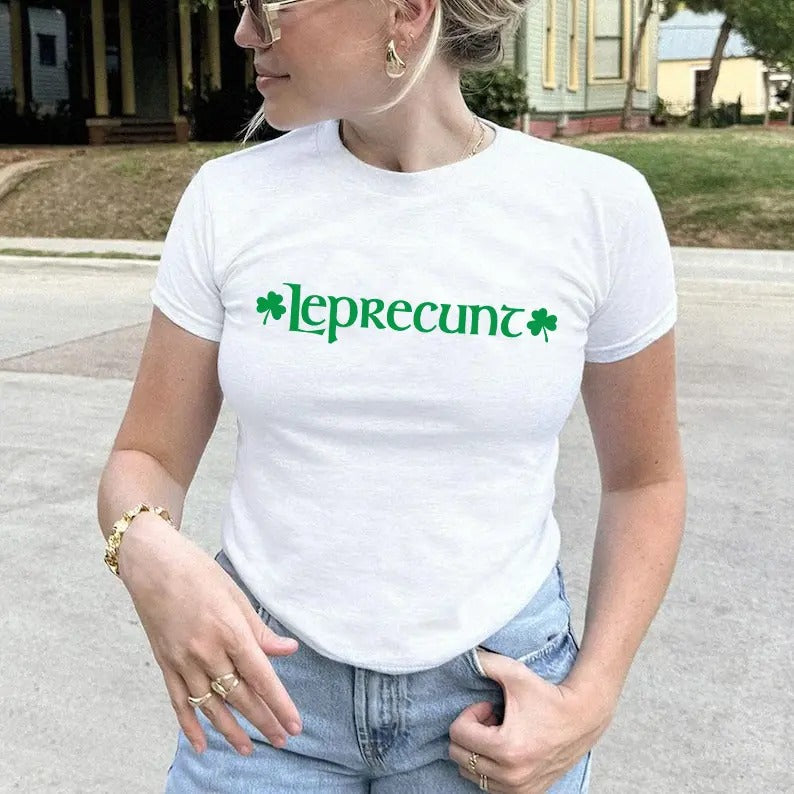 Leprecunt Women's Baby Tee - LEPRECUNT St. Patrick's Day Women's Baby Tee