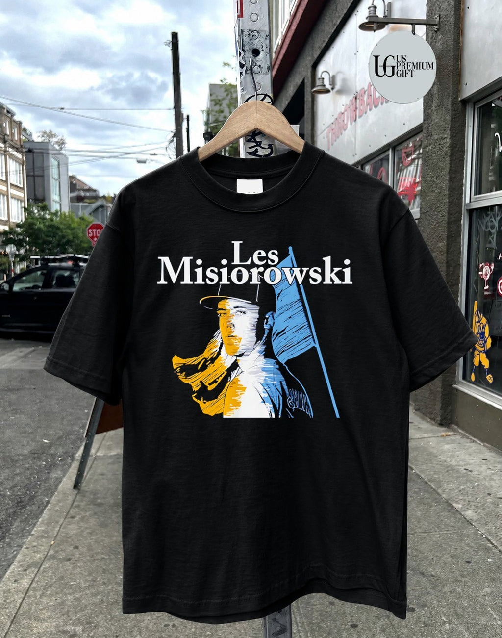 Les Misiorowski Jacob Misiorowski Milwaukee Brewers baseball flag portrait shirt