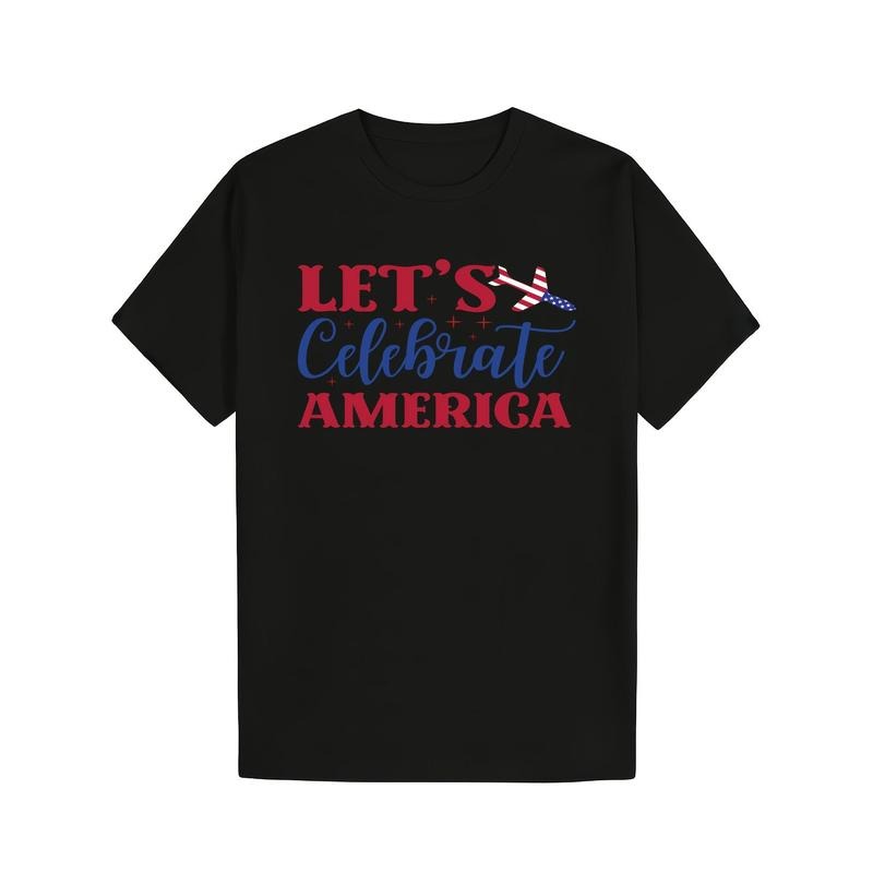 Let's Celebrate America Patriotic Memorial Day T-Shirt