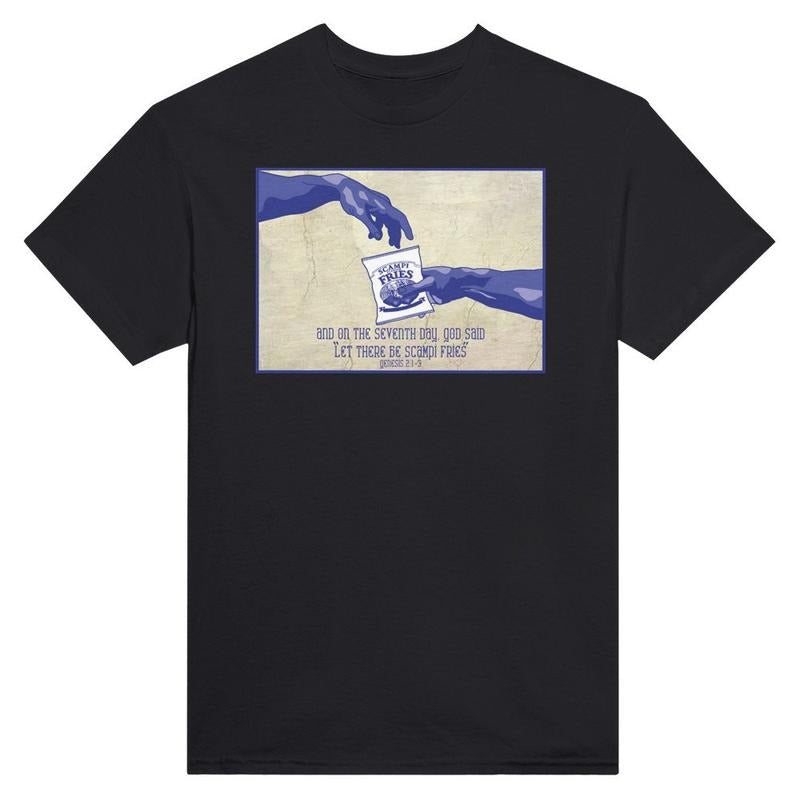 Let there be scampi fries - Heavyweight Unisex Crewneck T-shirt Best Price Hoodie, Sweatshirt | UrbanDripWear.com