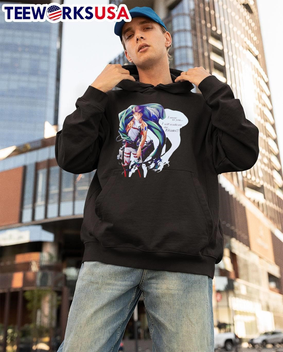 Levi Ackerman Attack On Titan Eradicate Titans shirt