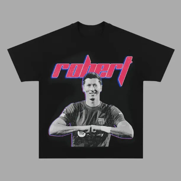 Lewandowski Y2k T-Shirt, Lewandowski Vintage Tee, Unisex Soccer Shirt, Sport Graphic Tees, Menswear Womenswear Streetwear...