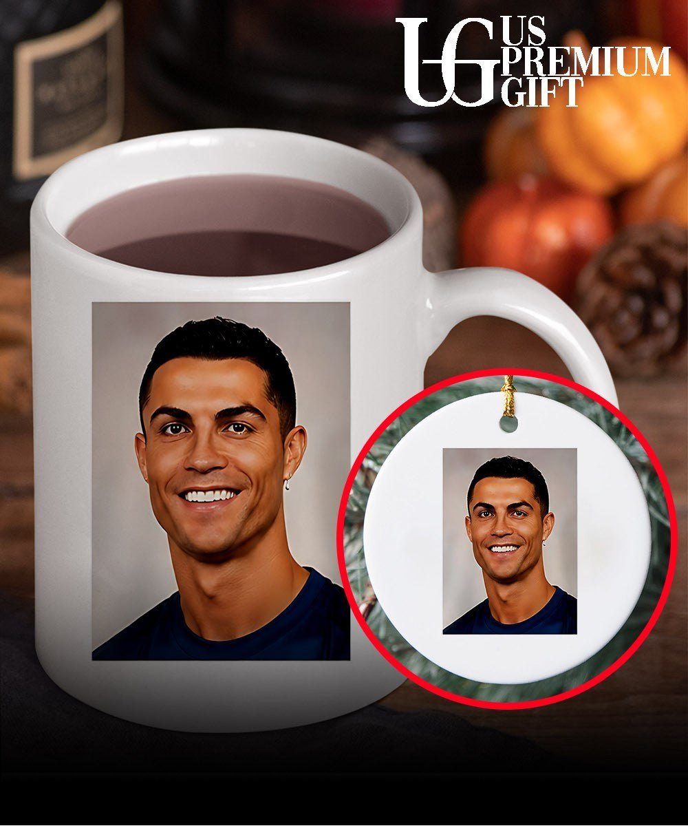 Lewis Hamilton wearing Ronaldo Cr7 portrait shirt