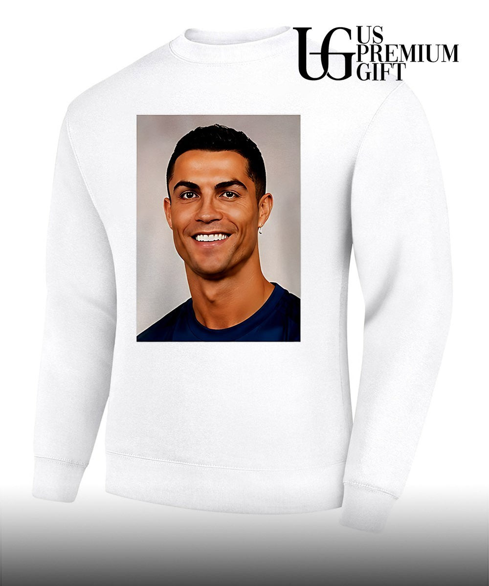 Lewis Hamilton wearing Ronaldo Cr7 portrait shirt