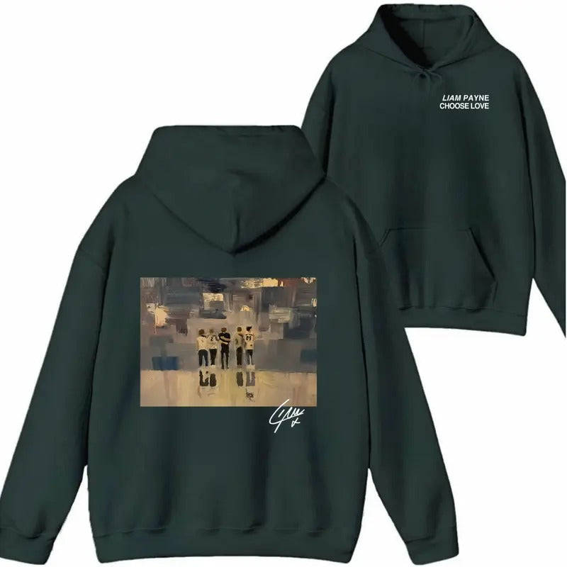 Liam Payne "Choose Love" Hoodie Sweatshirt T shirt| In Memory of Liam Payne | Tribute Apparel for Fans | UrbanDripWear.com