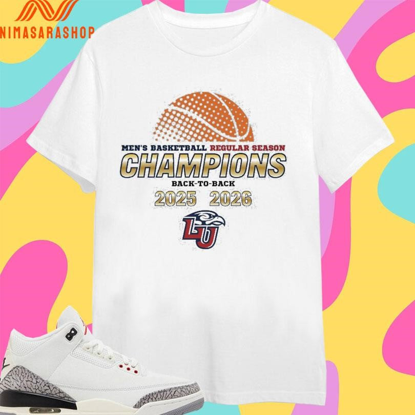 Liberty Flames Men’s Basketball Regular Season Champions Back-To-Back 2025-2026 Shirts