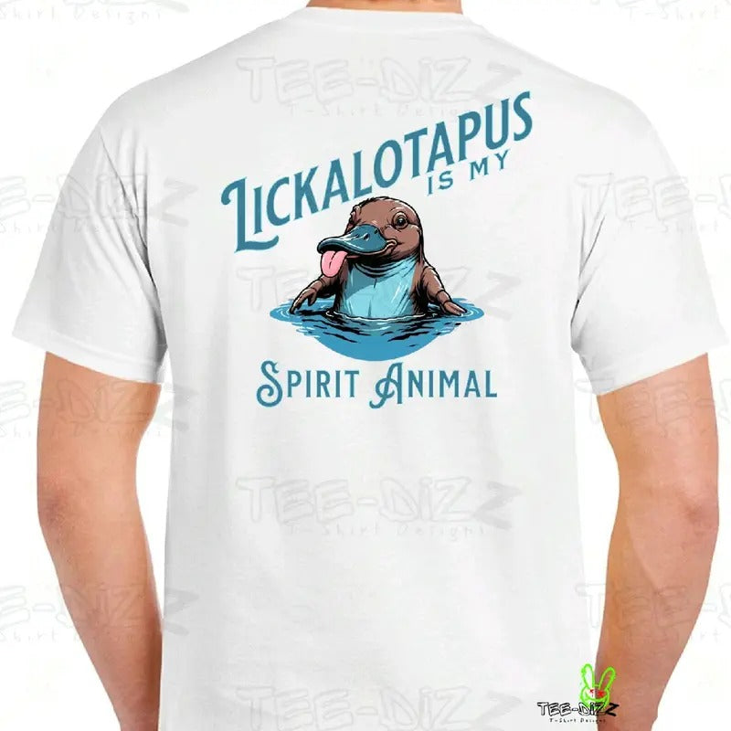 Lickalotapus is my Spirit Animal Men's funny T-shirt Crewneck Menswear Hoodie, Sweatshirt | UrbanDripWear.com