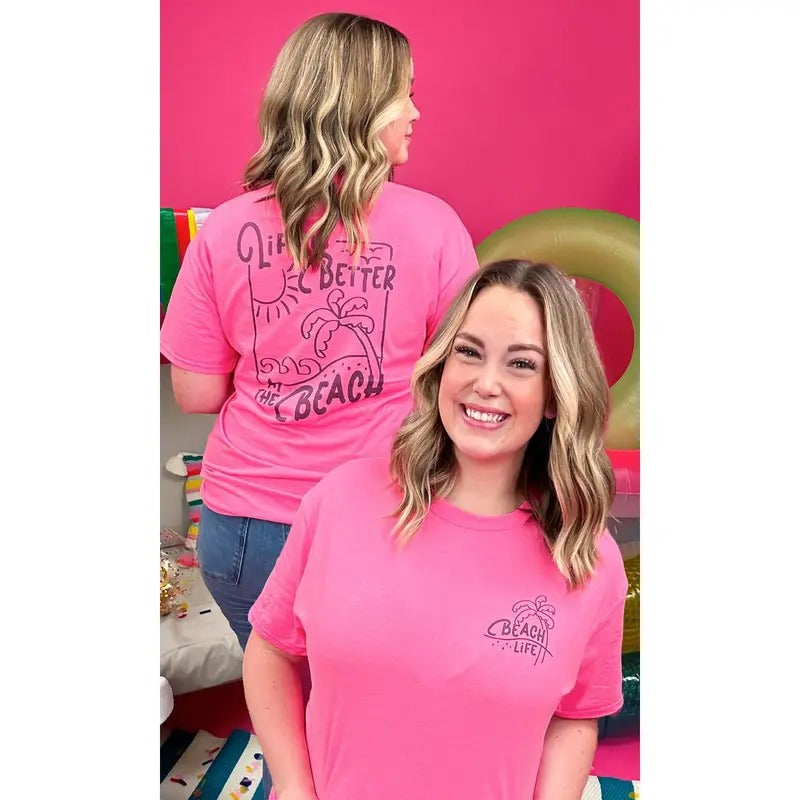 Life is Better at The Beach Graphic T-Shirt Hoodie, Sweatshirt | UrbanDripWear.com