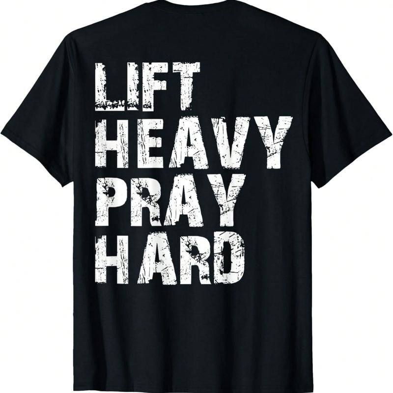 Lift Heavy Pray Hard, Gym Christian Gift For Christian T-Shirt Hoodie, Sweatshirt | UrbanDripWear.com