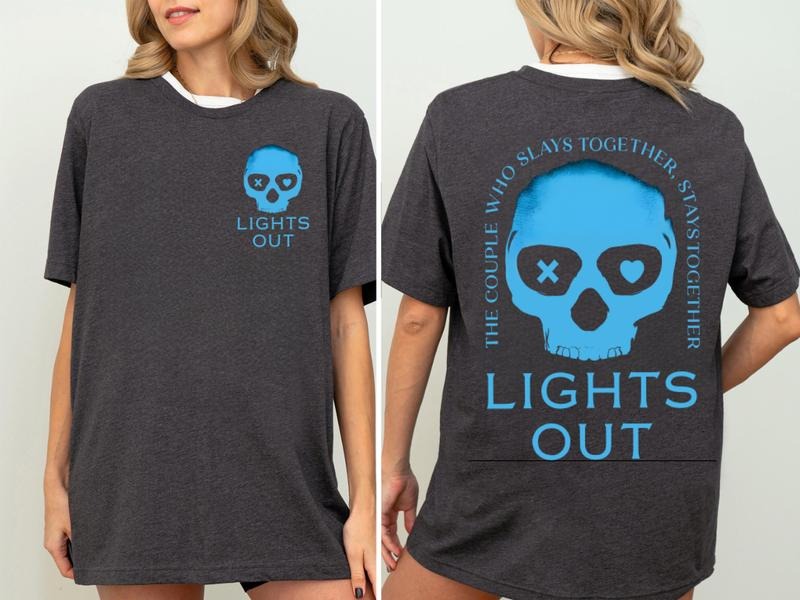Lights Out 2 Sided T-shirt, Bookworm Shirt, Book Tee For Fans Hoodie, Sweatshirt | UrbanDripWear.com
