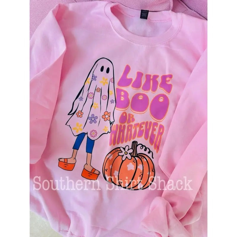 Like boo or whatever Lizzie Sweatshirt | Halloween Sweatshirt T-Shirts, Hoodie | UrbanDripWear.com