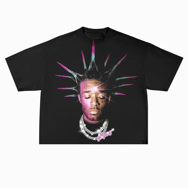 Lil Uzi Inspired Vintage Graphic T-shirt Heavy Cotton 90s Big Face Hiphop Vibes Oversized Fit 100% U.S. Cotton Tee