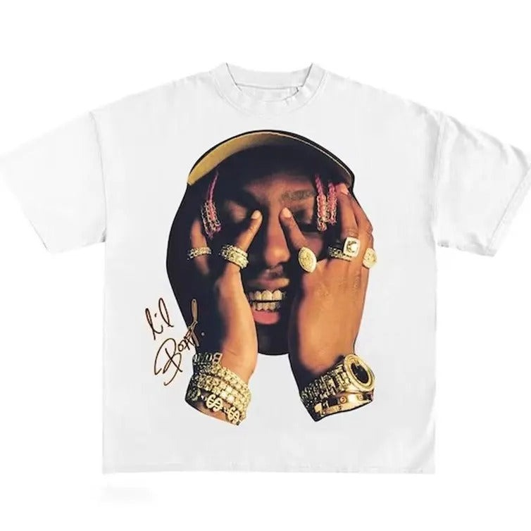 Lil Yachty Shirt, Vintage White Rap Tee, Hip Hop Graphic Print T-Shirt Hoodie, Sweatshirt | UrbanDripWear.com