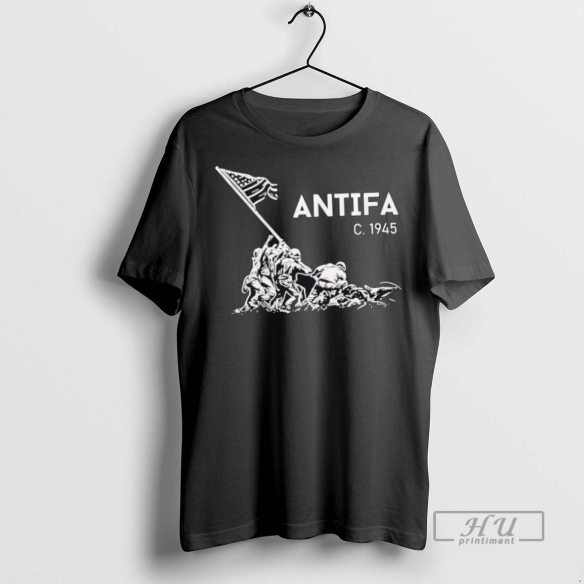 Limited Edition America Veteran Antifa C 1945 Graphic Tee Shirt Sweatshirt Hoodies
