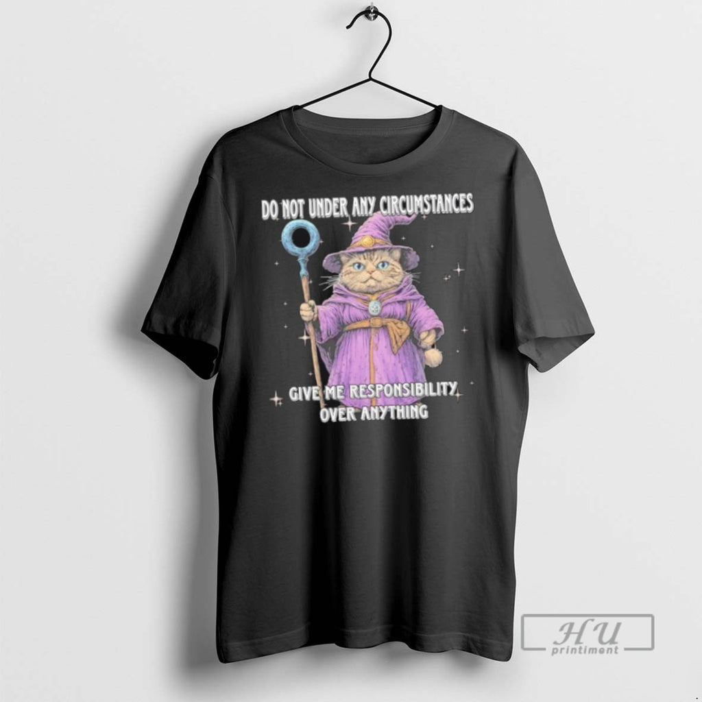 Limited Edition Cat Wizard Do Not Under Any Circumstances Give Me Responsibility Over Anything Graphic