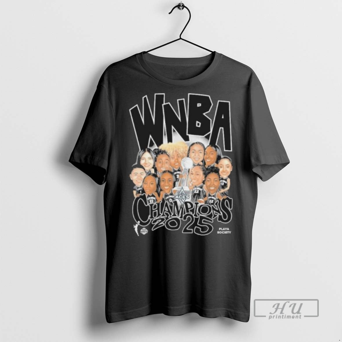 Limited Edition Las Vegas Aces 2025 Wnba Champions Team Caricature Graphic Tee Shirt Sweatshirt Hoodies