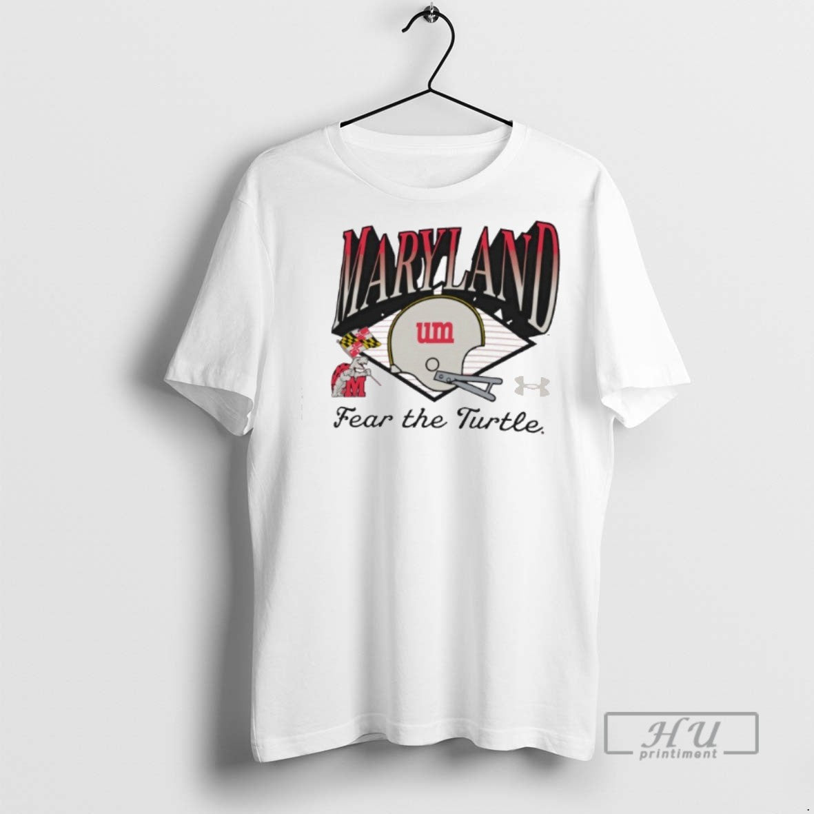 Limited Edition Maryland Terrapins Fear The Turtle Graphic Tee Shirt Sweatshirt Hoodies