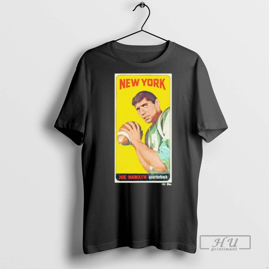 Limited Edition New York Jets Joe Namath Trading Card Graphic Tee Shirt Sweatshirt Hoodies