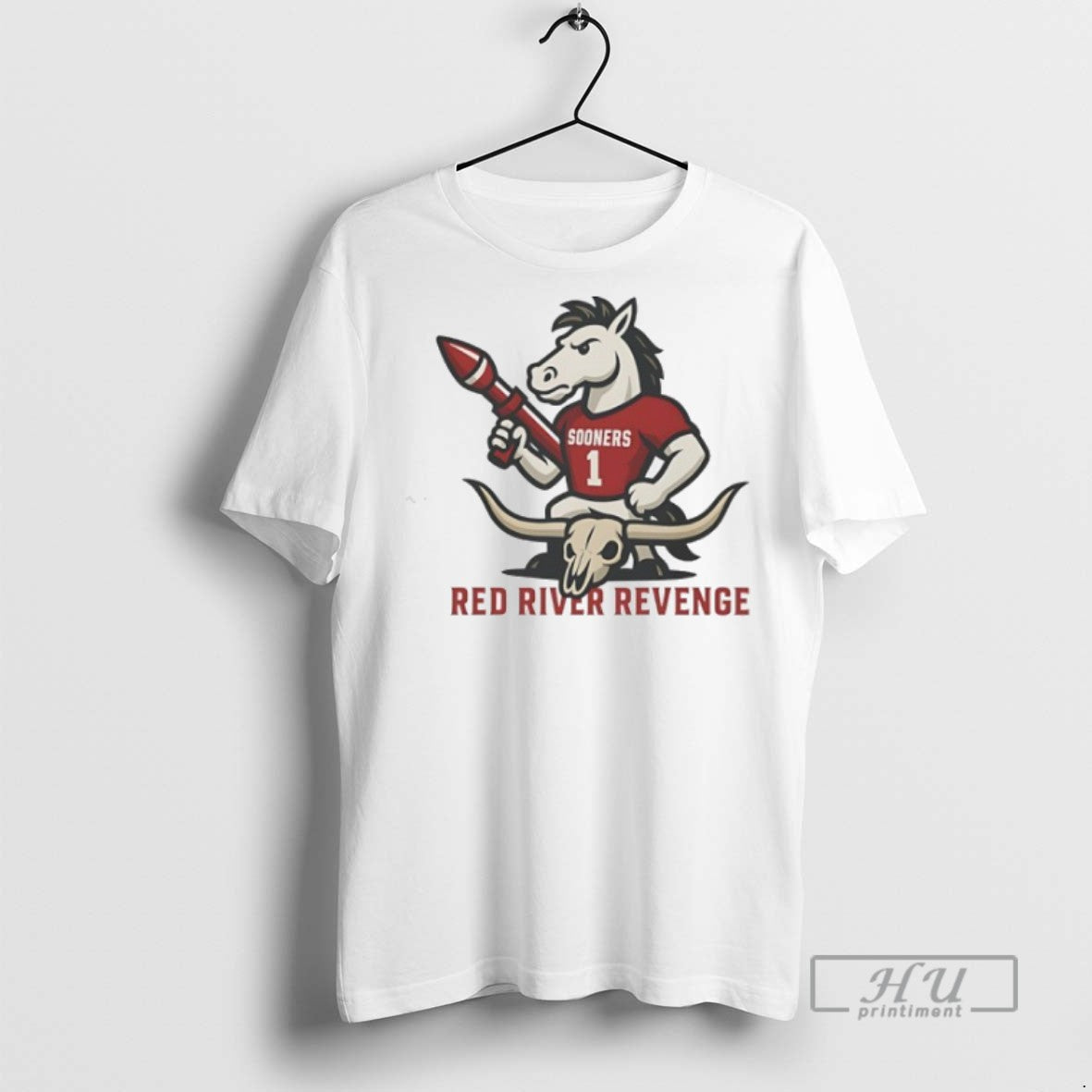 Limited Edition Oklahoma Sooners Red River Revenge Graphic Tee Shirt Sweatshirt Hoodies