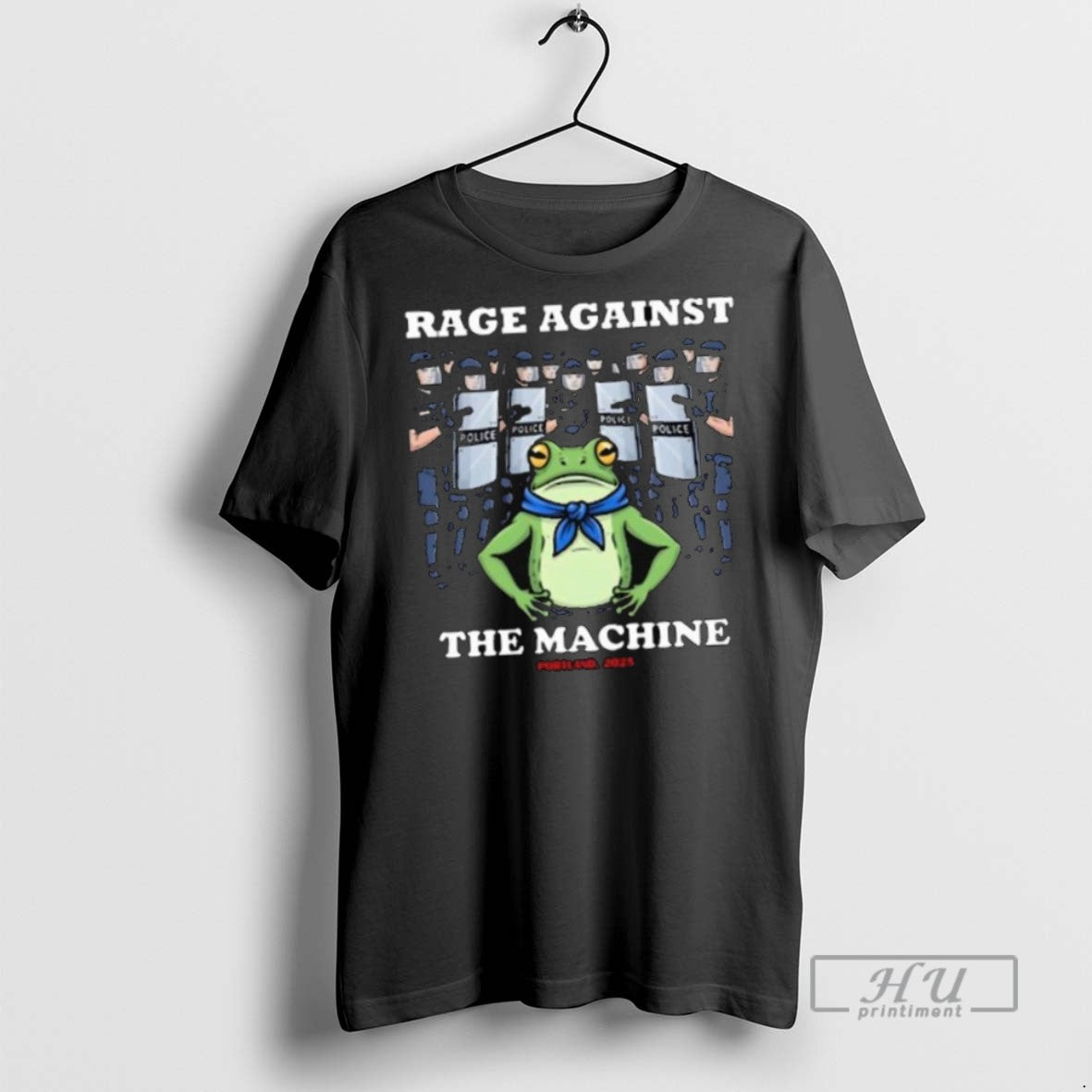Limited Edition Rage Against The Machine Frog Portland 2025 Protest Portland Frog Protest Long Sleve