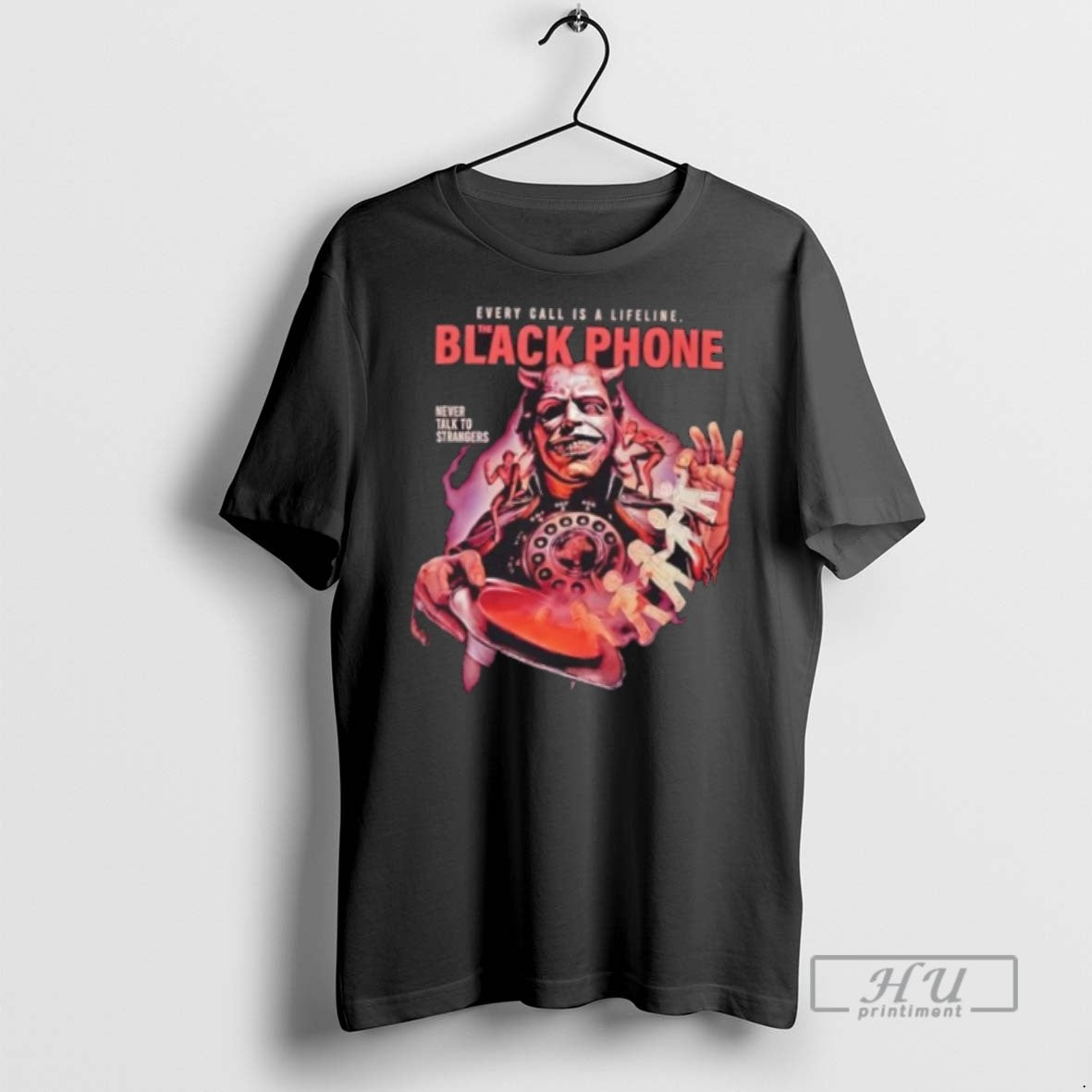 Limited Edition The Black Phone Horror Movie Parody Halloween Graphic Tee Shirt Sweatshirt Hoodies