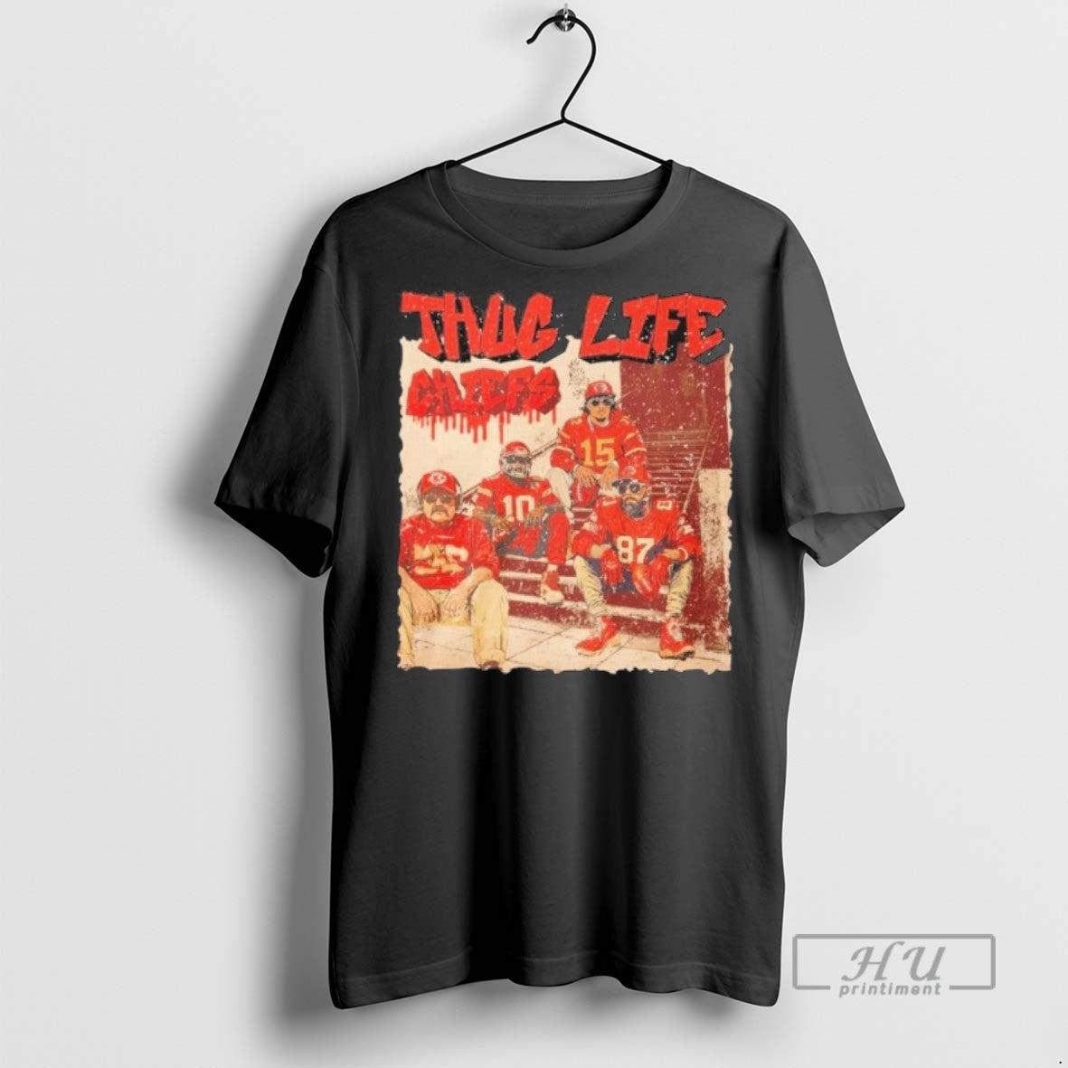 Limited Edition Thug Life Kc Chiefs 2025 Graphic Tee Shirt Sweatshirt Hoodies