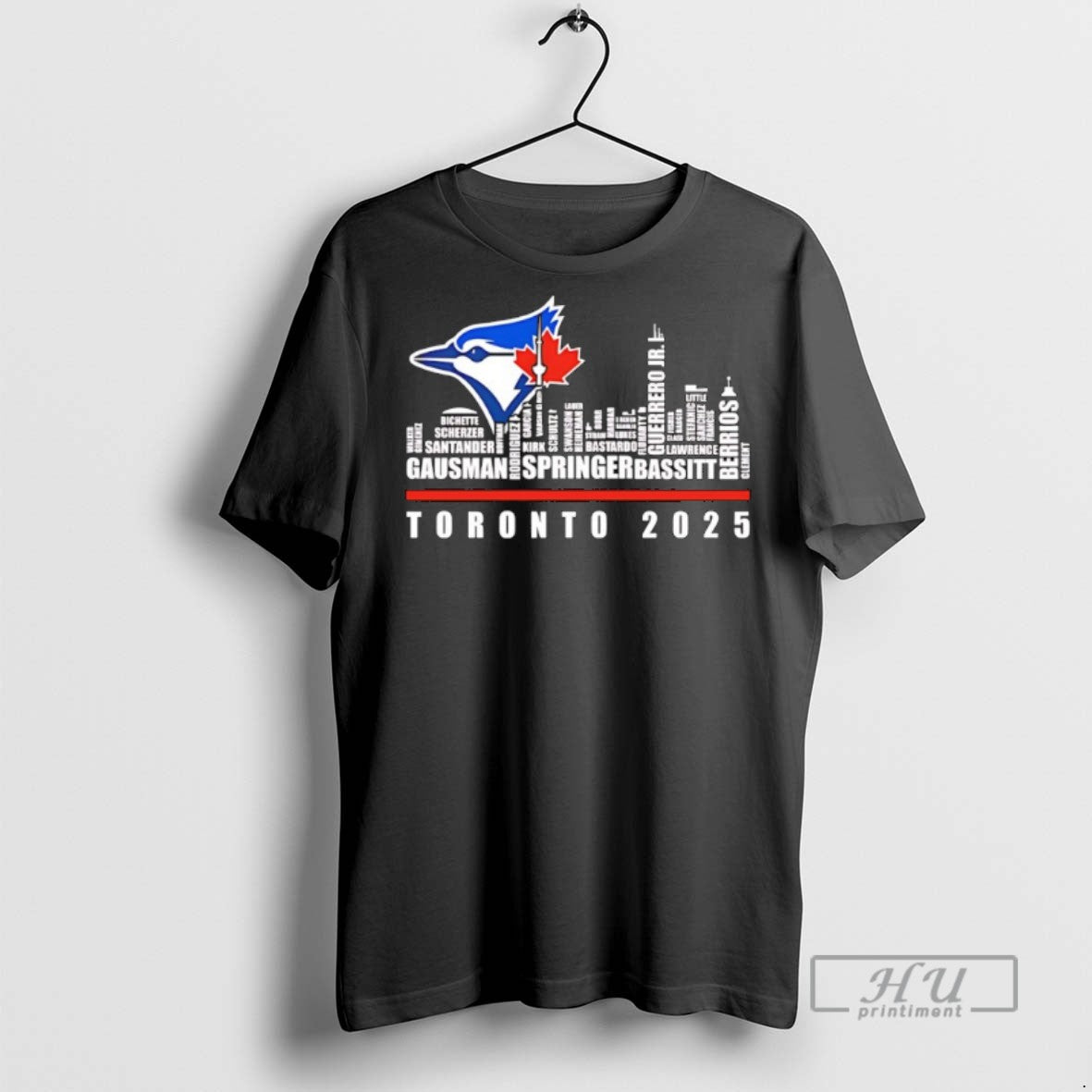 Limited Edition Toronto Blue Jays Logo And Skyline 2025 Gausman Springer Bassitt Graphic