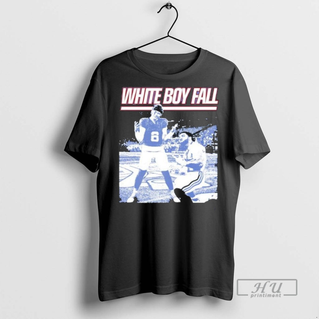 Limited Edition White Boy Fall Jaxson Dart And Cam Skattebo Graphic Tee Shirt Sweatshirt Hoodies