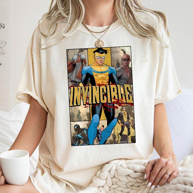 Limited Invincible Mark T Shirt, Graphic Tee, Supe Costume, Comic Book Fan Gift Hoodie, Sweatshirt | UrbanDripWear.com