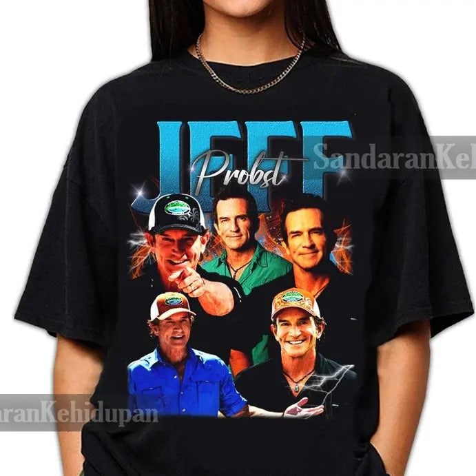 Limited Jeff Probst Shirt, Jeff Probst Tshirt, Presenter Homage Graphic Unisex T-Shirt, Retro 90's Fans Tee Gift Unisex...