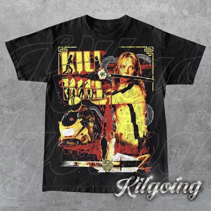 Limited Killbill Vintage 90s T-Shirt, Gift For Woman and Man Unisex T-Shirt Hoodie, Sweatshirt | UrbanDripWear.com