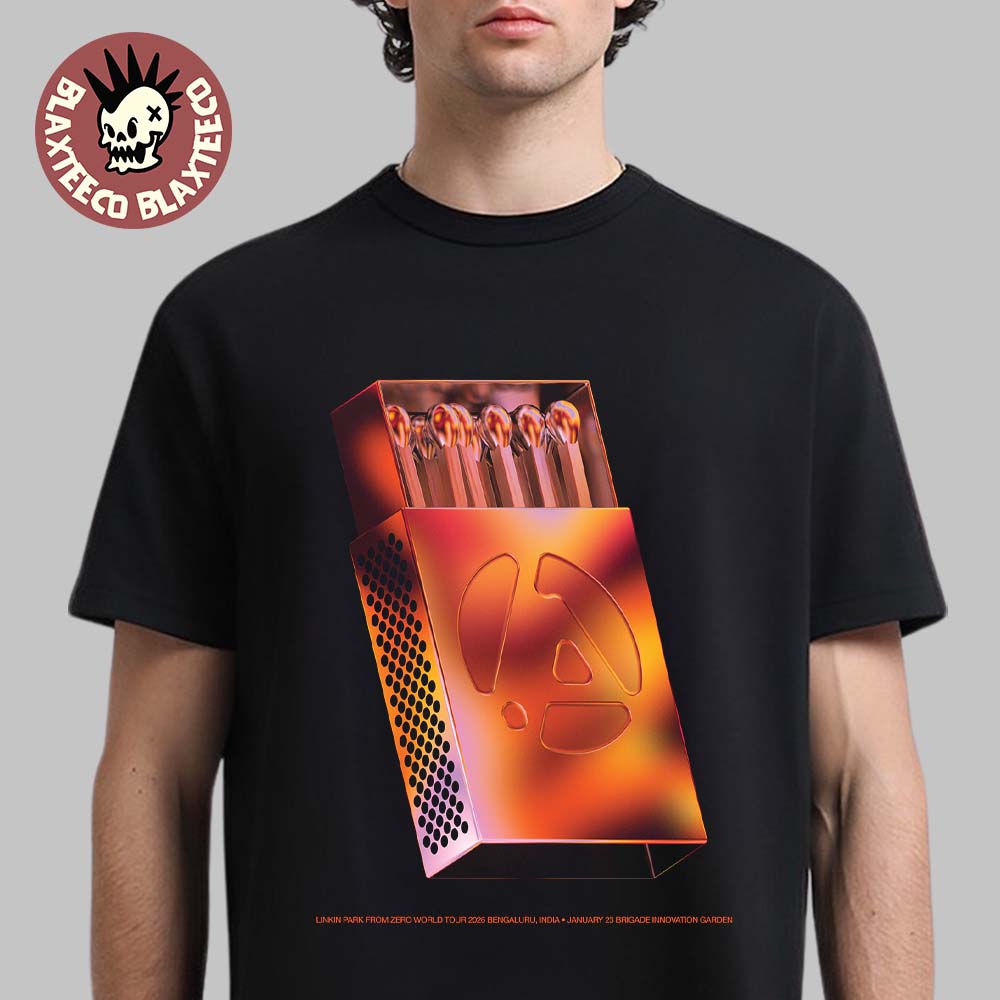 Linkin Park From Zero World Tour 2026 Bengaluru India Poster At Brigade Innovation Garden On January 23 2026 T-Shirt